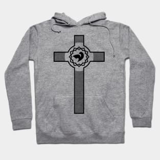 Christian cross and dove - a symbol of the Spirit Hoodie